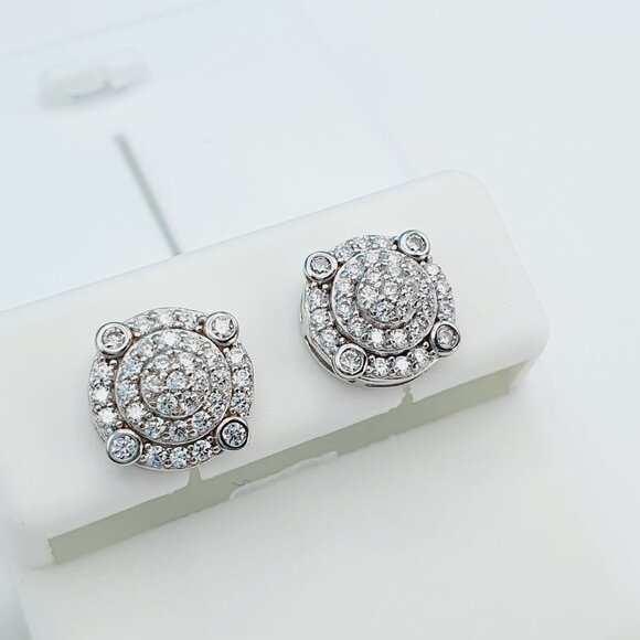 925 Sterling Silver Cubic Zirconia Earrings, U19254780 - Picture 8 of 11